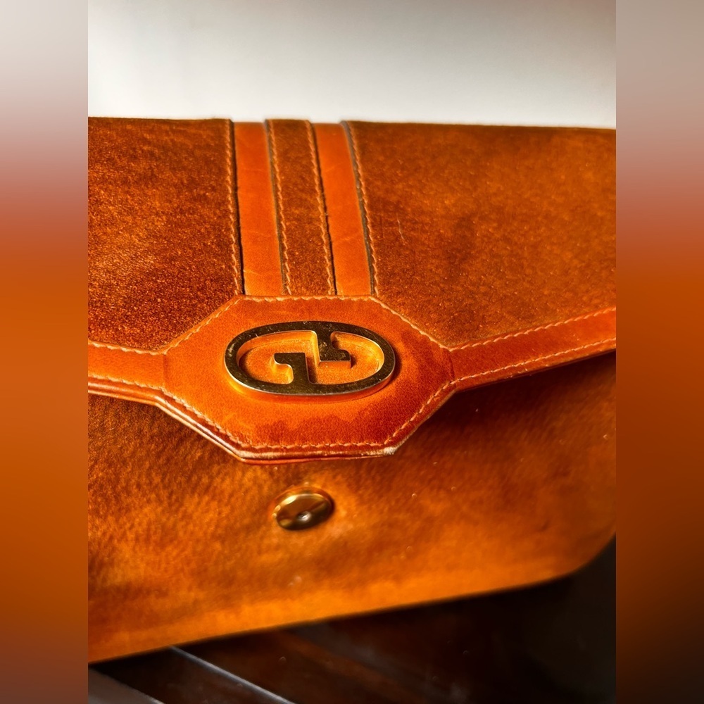 Vintage Gucci 1960s gold hardware Brown Leather Shoulder purse Bag collectible - Picture 3 of 16